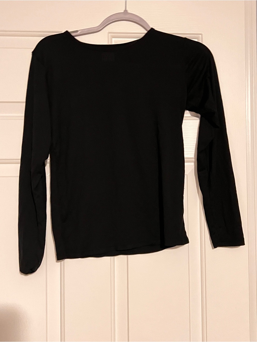 32 Degrees Black Long Sleeve Crewneck Top